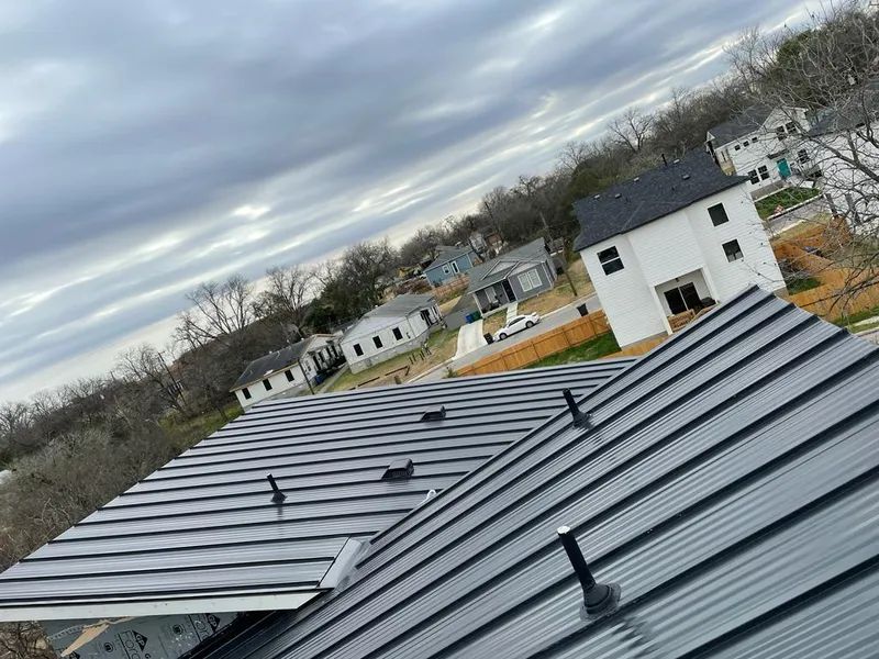 Standing seam metal roof panels with vents for Skylight Repair in Acushnet